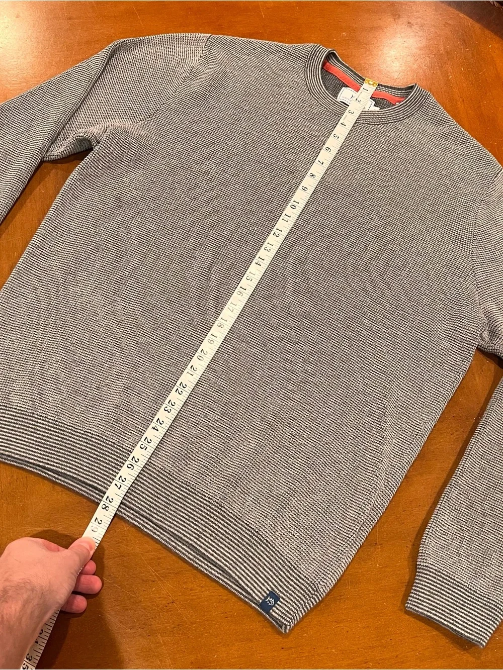 Southern Tide Men’s Bailer Jade Crewneck Sweater Gray XL Cooling Knit Technology